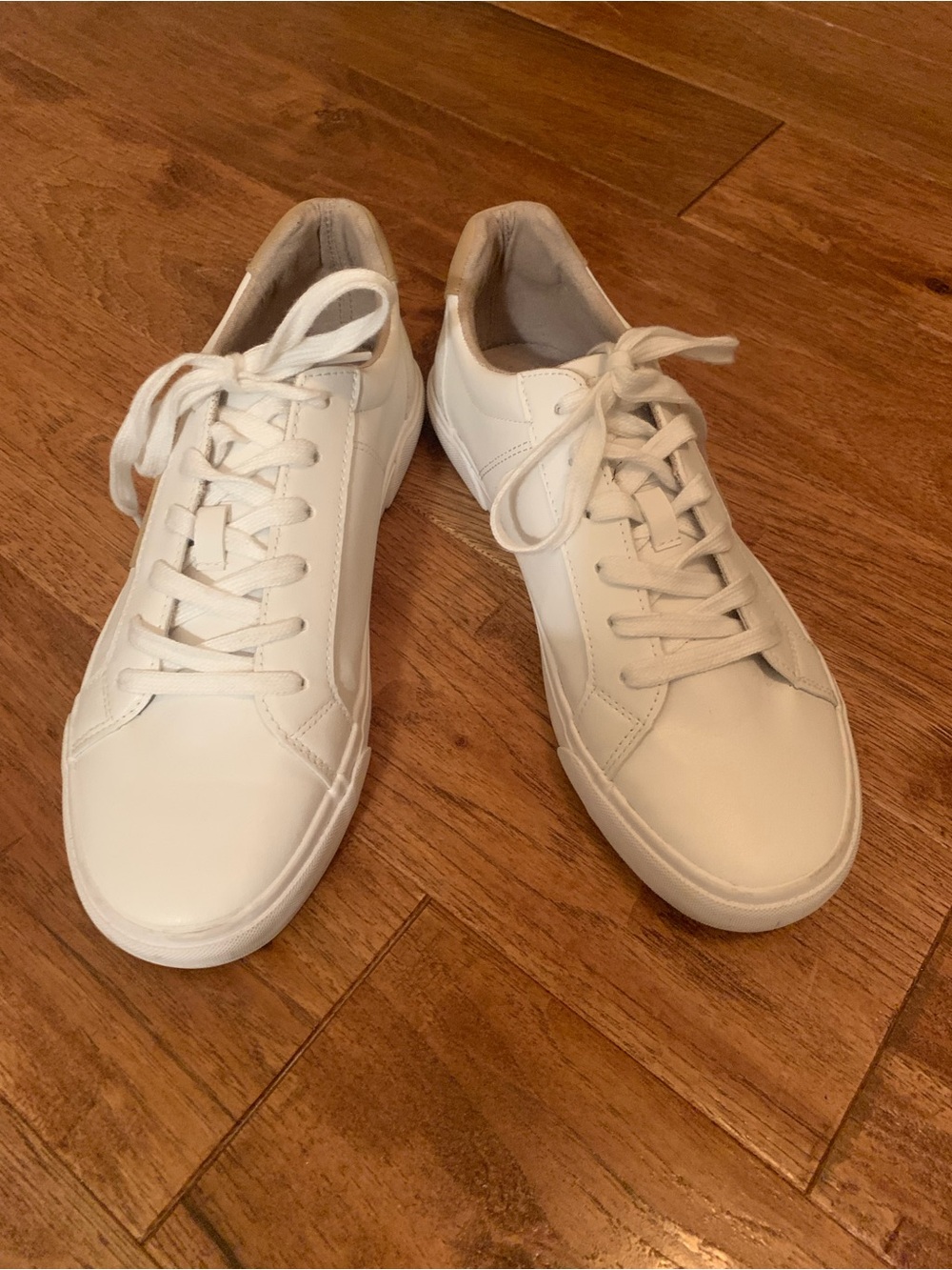 Nautica Men's White Low-Top Leather Sneakers